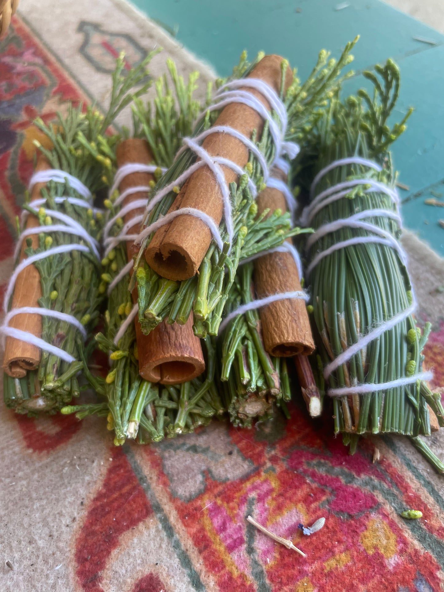 Black Pine, Incense Cedar and Cinnamon money/wisdom/grounding/protection