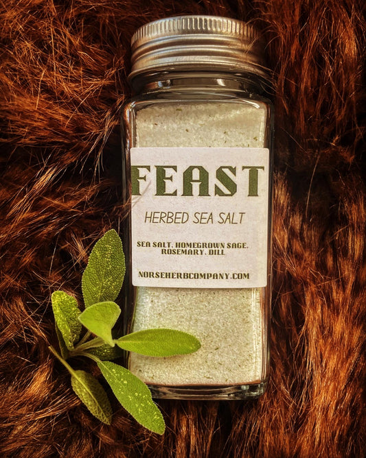 Homegrown herbed sea salt